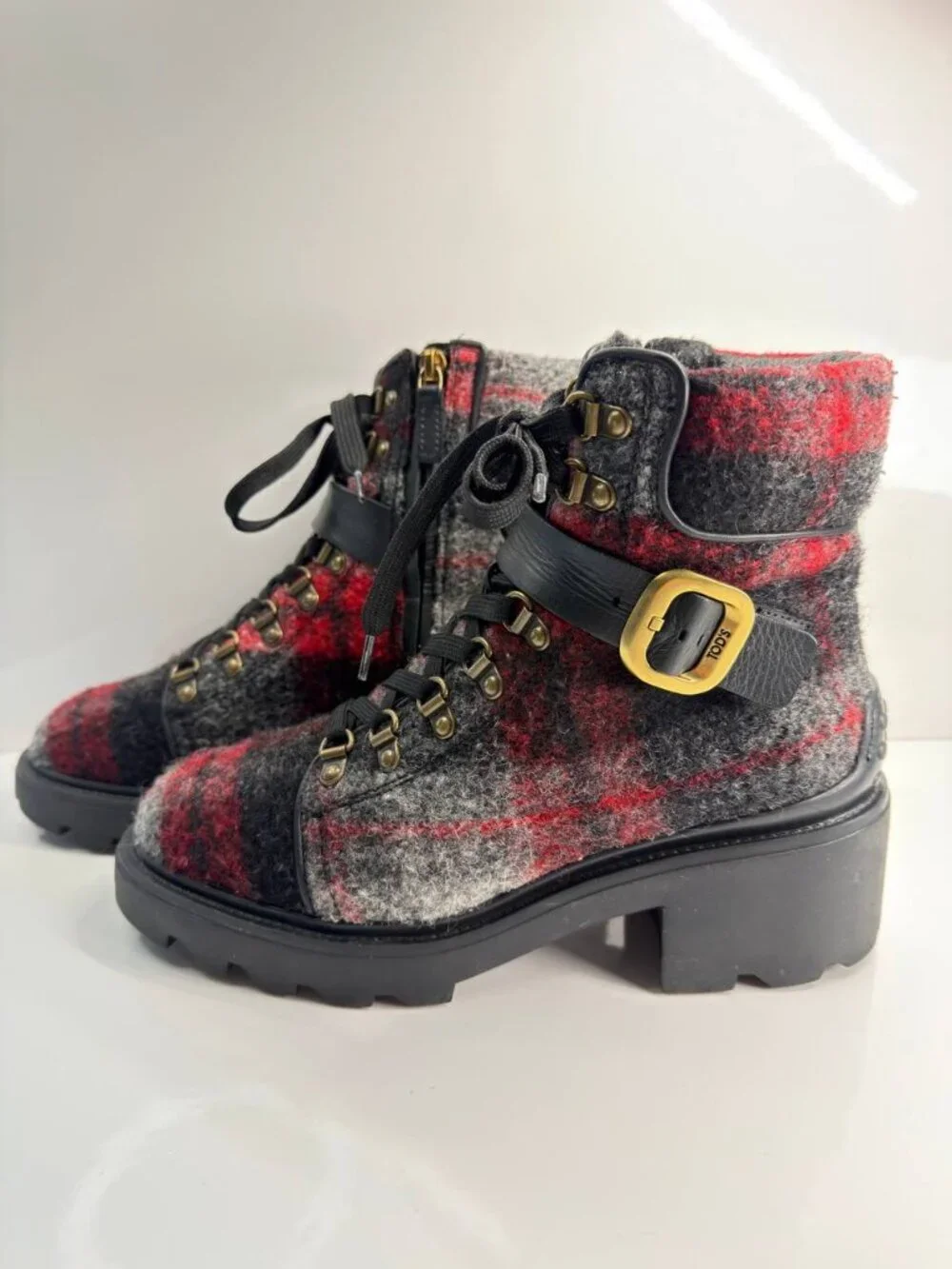 Tod’s Wool Hiking Boots – Women’s EU 38.5 / US 8 - Picture 8 of 16